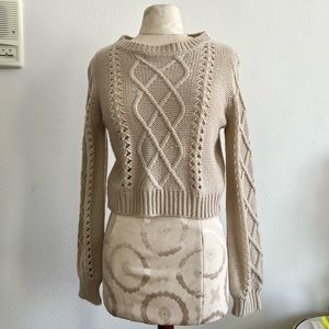 Taupe Brandy Melville Knit Pullover